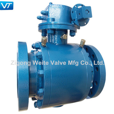 quality  6" 300LB Trunnion Mounted Ball Valve Electric ASME B16.34 Ball Valve factory