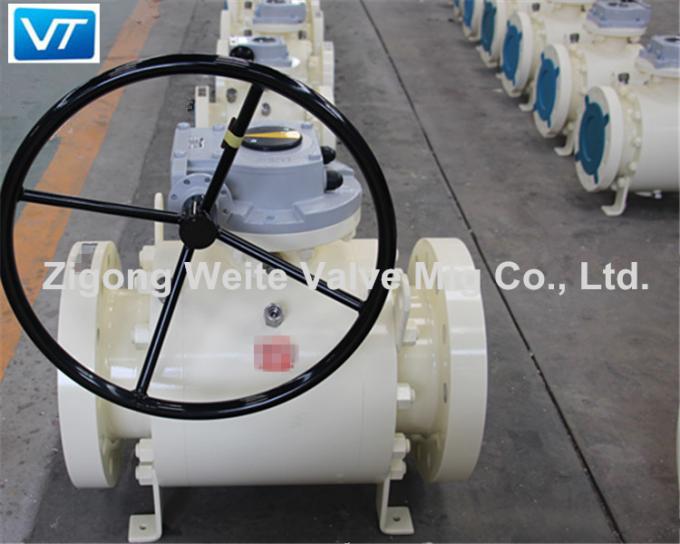 6'' 300LB Gear Operated Ball Valve A105 ENP Blowout Proof A105 ENP Ball ...