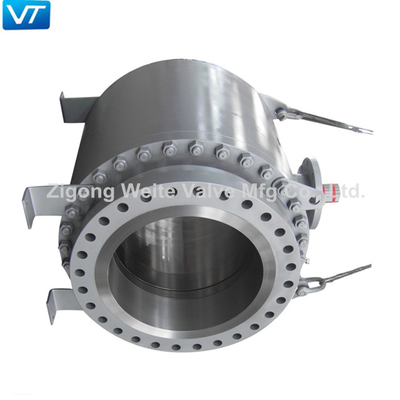 Large Diameter Cast Steel Trunnion Ball Valve 30 Inch Bare Stem