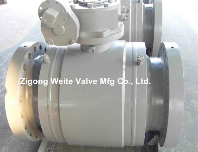 Steel A105 Gearbox Ball Valve 16 Inch Class 600 ASTM a105